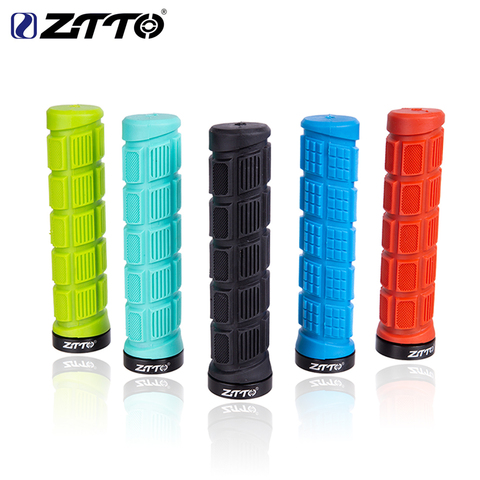 ZTTO Durable Shock-Proof Rubber Anti-Slip MTB Mountain Bike Handlebar Grips Fixed Gear Bicycle Grips cycling Road Parts 1Pair ► Photo 1/6