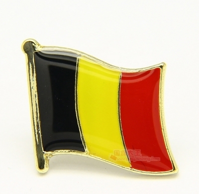 National Flag Metal Lapel Pin Flag Pin Belgium ► Photo 1/1