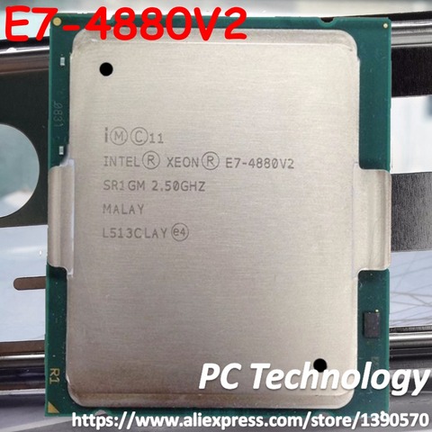 E7-4880V2 Original Intel XEON SR1GM E7 4880V2 2.50GHZ 15-Core 37.5MB SmartCache 130W E7 4880 V2 LGA2011-3 free shipping  ► Photo 1/1