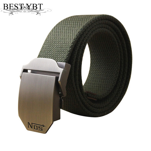 Best YBT Hot Male Tactical Belt Top Quality 4 mm Thick 3.8 cm Wide Casual Canvas Belt Outdoor For Men Automatic Buckle Belt ► Photo 1/6