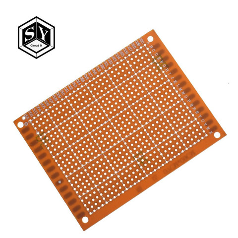 1PCS 7x9 7*9cm Single Side Prototype PCB Universal Board Experimental Bakelite Copper Plate Circuirt Board  yellow ► Photo 1/3
