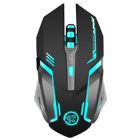 Rechargeable Wireless Gaming Mouse 7-color Backlight Breath Comfort Gamer Mice for Computer Desktop Laptop NoteBook PC ► Photo 1/6