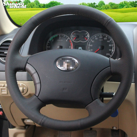Shining wheat Black Leather Steering Wheel Cover for for Great Wall Haval Hover H3 H5 Wingle 3 Wingle 5 ► Photo 1/4