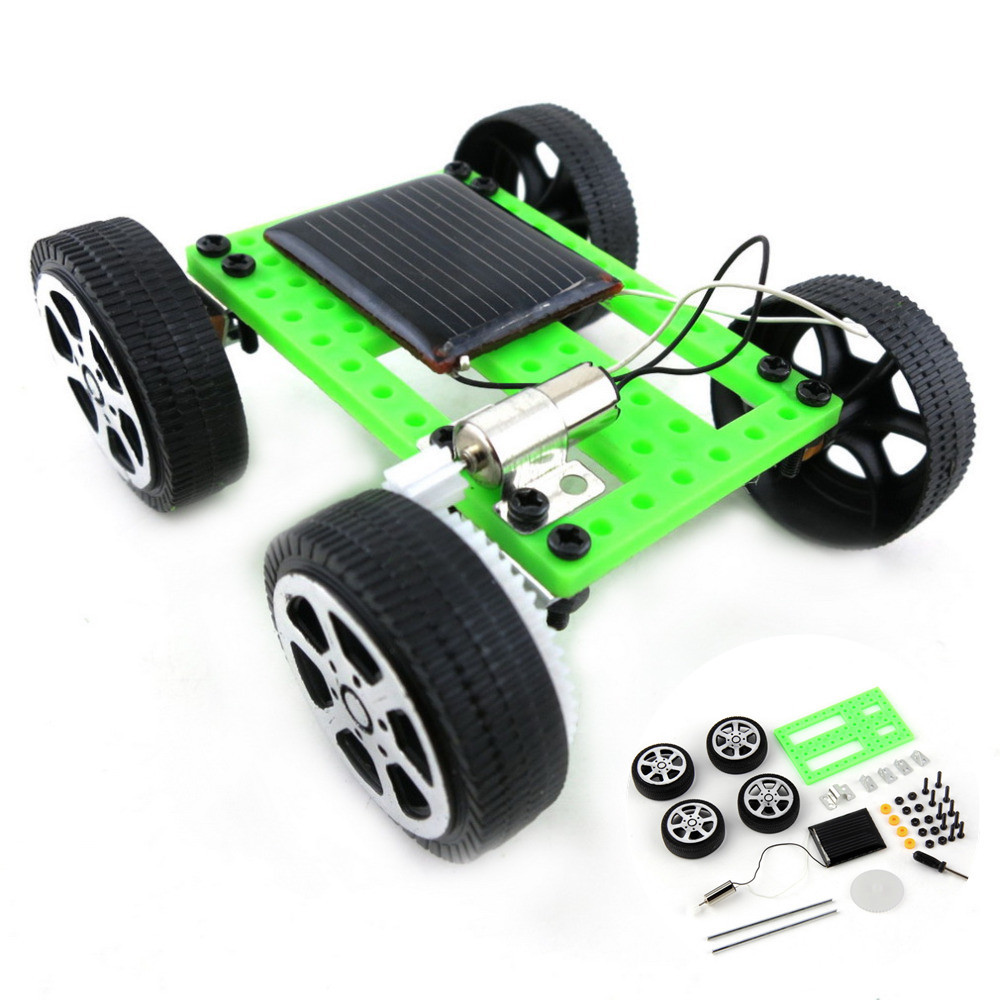 Funny Solar Toy Assembly Kit DIY Car Model Children Educational Gadgets 