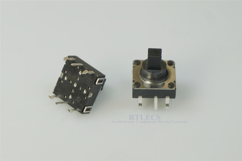 2 pcs 10x10x10mm Tact Switch 4 Direction & Center push 5 Way Tactile Switch Snap in Vertical PCB Navigation Multifunction 10x10 ► Photo 1/6