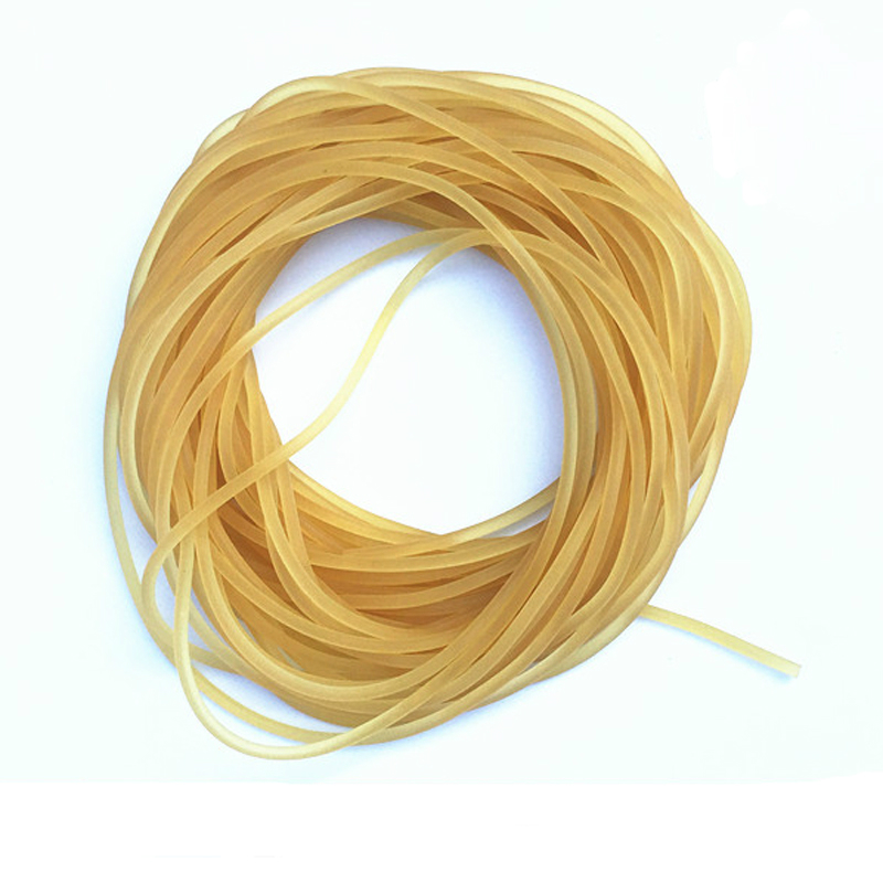 10M Diameter 2mm Plain Traditional Solid Elastic Rubber Rope Tied Fishing Line 