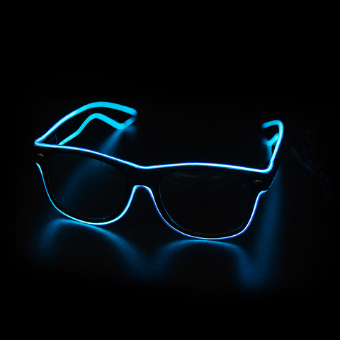 Led Glasses Neon Party Flashing Glasses EL Wire Glowing Gafas Luminous Bril Novelty Gift Glow Sunglasses Bright Light Supplies ► Photo 1/6