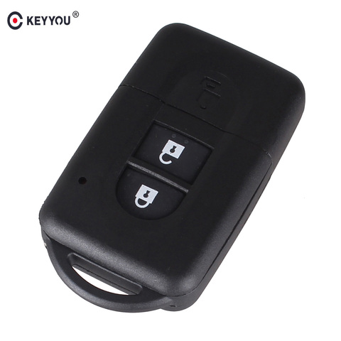 KEYYOU New Replacement Remote Key Shell Case Fob Keyless Entry 2 Button for Nissan Micra Xtrail Qashqai Juke Duke ► Photo 1/5