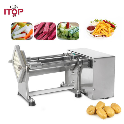 ITOP New Electric French Fries Cutter Potato Chip Carrot Cutter Slicer Stainless Steel Vegetable Fruit Shredding Machine ► Photo 1/6
