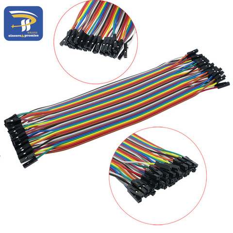 40pcs in Row Dupont Cable 20cm 2.54mm 1pin 1p-1p Female to Female Jumper Wire for Arduino breadboard ► Photo 1/6