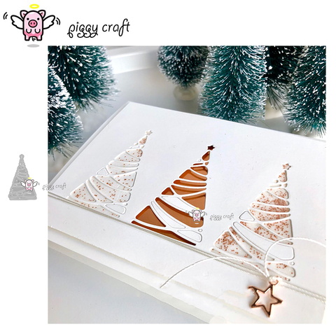 Piggy Craft metal cutting dies cut die mold Star christmas tree Scrapbook paper craft knife mould blade punch stencils dies ► Photo 1/6