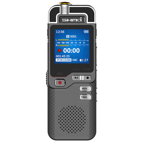 Shmci D60 Professional 1536Kbps Digital Voice Activated Recorder mini Dictaphone ADC noise control Audio Recorder MP3 Player  ► Photo 1/1