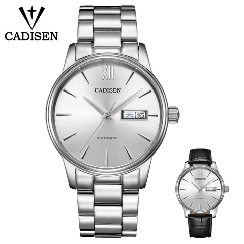 CADISEN Watch Men NH36A Mechanical movement Set Automatic Self