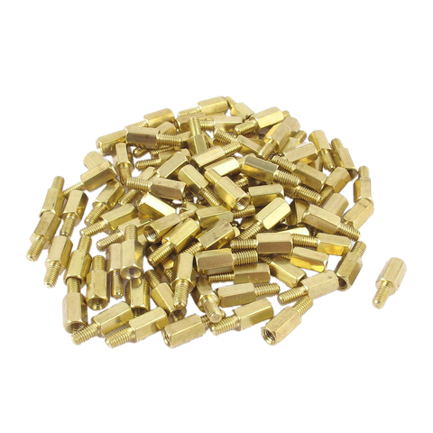 100 Pcs M3 Male Female Brass Hex Stand-off PCB Spacer Pillar 8mm ► Photo 1/3