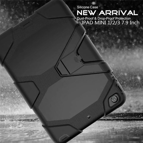 For Apple iPad Mini 1/2/3 Case Cover High Impact Resistant Hybrid Three Layer Heavy Duty Armor Defender Full Body Protector Case ► Photo 1/6