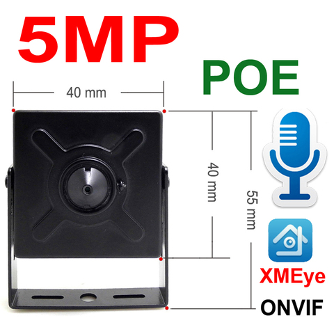 JIENUO 5MP Mini Ip Camera Poe Audio Micro Cctv Security Video Surveillance IPCam Indoor Home Onvif Small CCTV HD Network Xmeye ► Photo 1/6