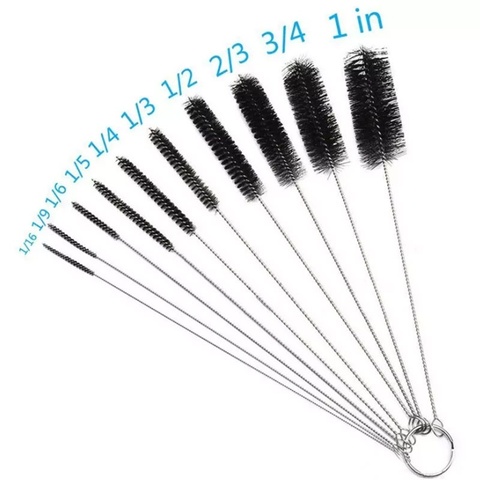 10X Nylon Cleaning Brush Set Test Tube Pipe Bottle Straw Washing Cleaner Bristle Kit Cleaning Tool ► Photo 1/6