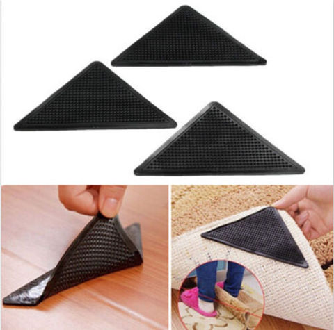 Newest Rug Carpet Mat Grippers Non-Slip Anti Skid Washable Silicone Grip 4pcs Set Gift Home Textile Rug For Bedroom Bathroom ► Photo 1/6