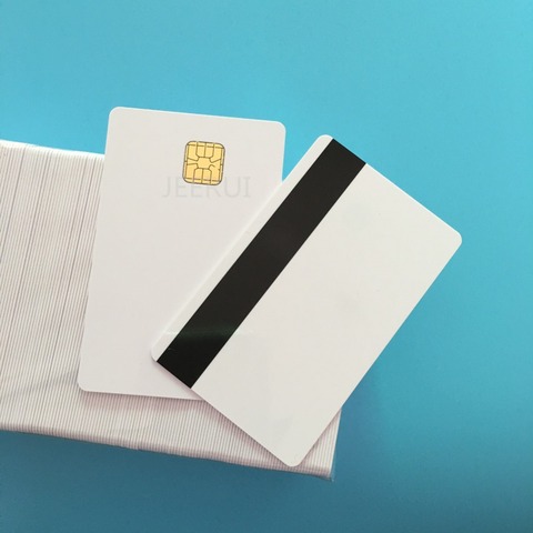 10pcs SLE4428 Hi Co 2750OE 4000OE Magnetic Stripe credit card size blank Contact Smart PVC Card ► Photo 1/5