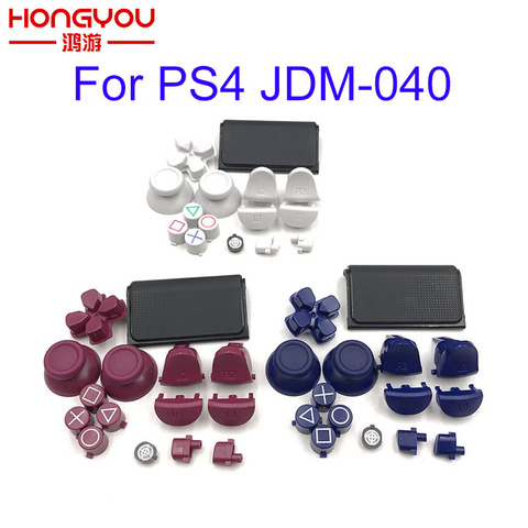 Full Set Joysticks Dpad R1 L1 R2 L2 Direction Key ABXY Buttons jds 040 jds-040 For Sony PS4 Pro Slim Controller ► Photo 1/6