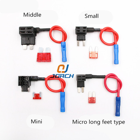 M/S/Mini ATM Auto Fuse Adapter tap Dual Circuit Adapter Holder For Car Auto Truck with Blade Auto Fuse ► Photo 1/6