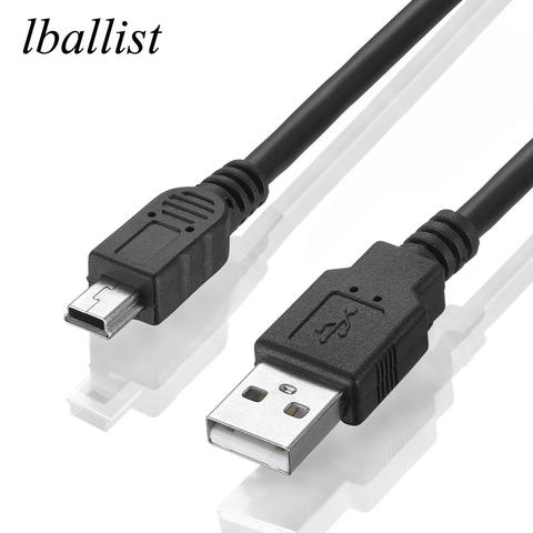 lballist Mini 5Pin USB Cable USB 2.0 Type A Male to Mini 5P Male Foil Braided Shielded 30cm 50cm 1m 1.5m 1.8m 3m 5m ► Photo 1/6