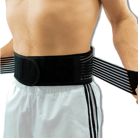 1Pcs Adjustable Neoprene Double Pull Lumbar Support Lower Back Belt Brace Pain Relief Band Waist Belt ► Photo 1/6