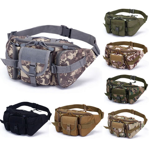 Utility Tactical Waist Pack Outdoor Bag Pouch Military Camping Hiking Waist Water Bottle Belt Bags Camouflage Waist Fanny Pack ► Photo 1/6