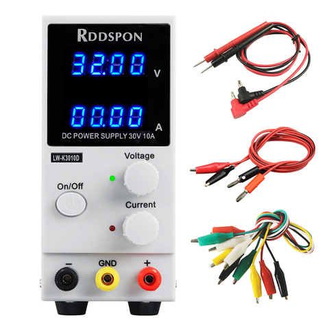 New 30V 10A DC Power Supply Adjustable 4 Digit Display Mini Laboratory Power Supply Voltage Regulator K3010D For Phone Repair ► Photo 1/6
