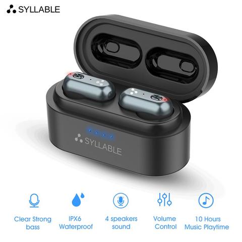 SYLLABLE S101 Strong bass TWS wireless headset noise reduction for music QCC3020 Chip of SYLLABLE S101 wireless sport Earphones ► Photo 1/6
