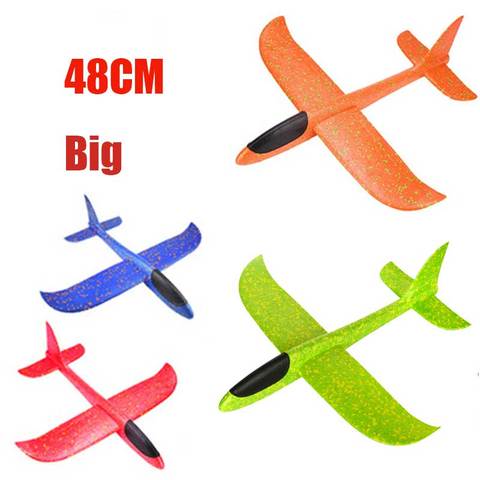 48cm Big Hand Launch Throwing Foam Palne EPP Airplane Model Glider Plane Aircraft Model Outdoor DIY Educational Toy For Children ► Photo 1/6