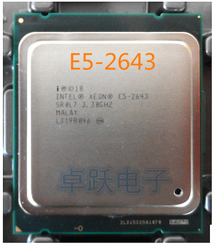 E5 2643  E5-2643 Original Intel Xeon 3.3GHz Quad-Core 10M Cache DDR3 1600MHz FCLGA2011 TPD 130W free shipping ► Photo 1/1