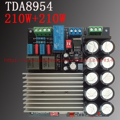 TDA8954 digital power amplifier board 210W+210W fever 2 finished D class dual channel after class Super TDA8950 ► Photo 1/1