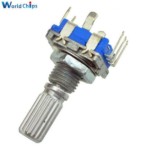 2Pcs Rotary Encoder Switch EC11 Audio Digital Potentiometer With Handle Length 20mm ► Photo 1/6