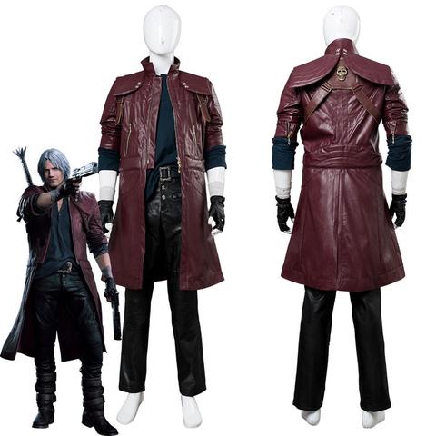 Dmc 3 Dante Cosplay Leather Costume Halloween Costume For Men