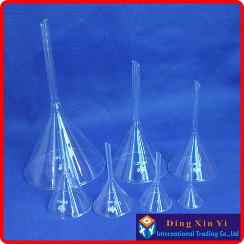 30/40/50/60/75/90/120mm Transparent Glass Triangle Funnel Lab Glassware Laboraotry Chemistry Educational Stationery ► Photo 1/5