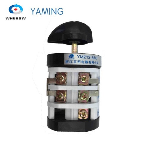 Yaming electric rotary changeover cam switch for tire changer machine tyre handler 32A 690V 3 phase switch YMZ12-35/3 ► Photo 1/5