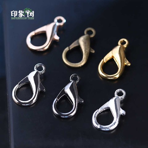 10/12/14/16/18/21mm Zinc Alloy Lobster Clasps Claw Hooks Multi Color Plated Nickle Lead Cad Free DIY Jewelry Making Finding 301 ► Photo 1/6