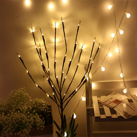 LED Willow Branch Lamp Floral Lights 20 Bulbs decorations for home Christmas Party Garden Wedding Birthday Valentine' Day Gift ► Photo 1/6