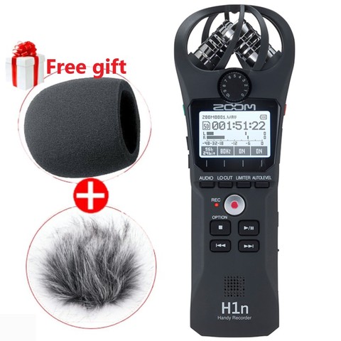 Professional portable ZOOM H1N Handy Recorder Ultra-Portable Digital camera Audio Recorder Stereo microphone Interview SLR ► Photo 1/4