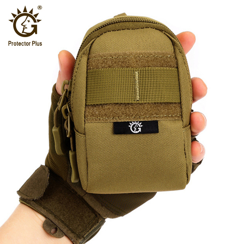 Molle 4.5 inch mobile phone bag,Tactical military mini pouch for camping,men's waist tool bags,sport climbing accessories bag ► Photo 1/6