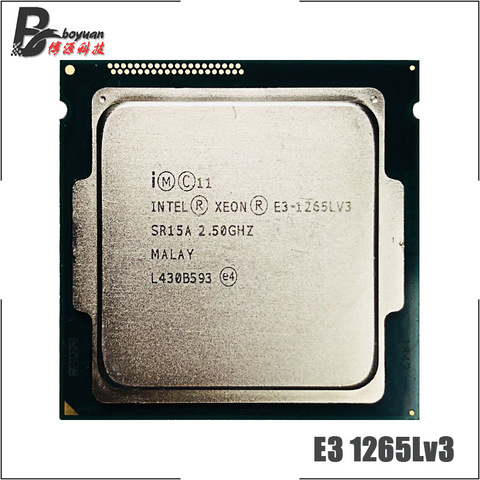 Intel Xeon E3-1265L v3 E3 1265LV3 E3 1265L V3 2.5 GHz Quad-Core CPU Processor L3=8M 45W LGA 1150 ► Photo 1/1