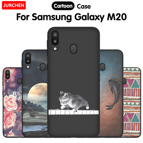 Buy Online Jurchen Cute Cartoon Case For Samsung Galaxy M Phone Case M5f Silicone Tpu Back Cover For Samsung M Coque Capa 6 3 Inch Alitools