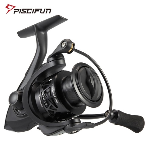 Piscifun Carbon X Spinning Reel Light to 162g 5.2:1 / 6.2:1 Gear Ratio 11 BB 1000 2000 3000 4000 Saltwater Fishing Reel ► Photo 1/6