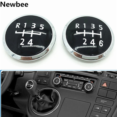 5/6 Speed Gear Shift Knob Badge Emblem Cap Cover Replacement For Volkswagen VW / Transporter T5 T5.1 Gp 2003-2011 ► Photo 1/6