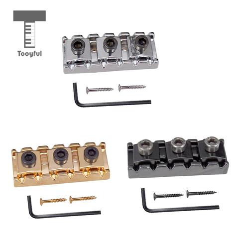 Tooyful Electric Guitar String Locking Nut with Allen Wrench Screws for Tremolo Bridge 43mm ► Photo 1/6