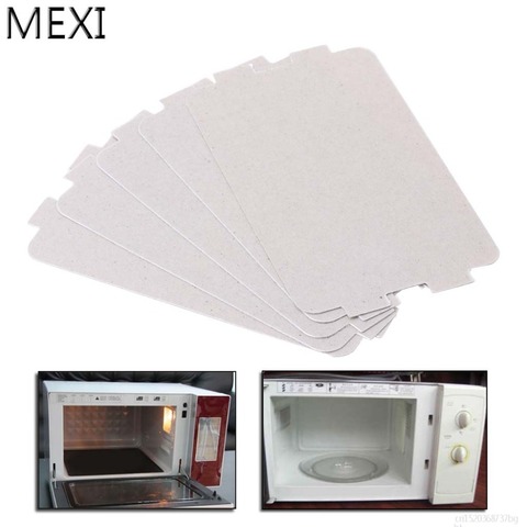 MEXI 5Pcs Microwave Oven Mica Plate Sheet Thick Replacement Part 107x64mm For Media MP17C-KE PJ17C-M1 MP17C-KL MP17C-KA ► Photo 1/6