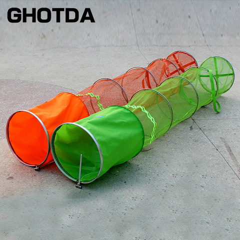 New Collapsible Basket Dip Net Cage Keep Fish Alive in Water Diameter 25cm/33cm Length 1.6m 1.8m 2.0m 2.5m 3.0m ► Photo 1/6