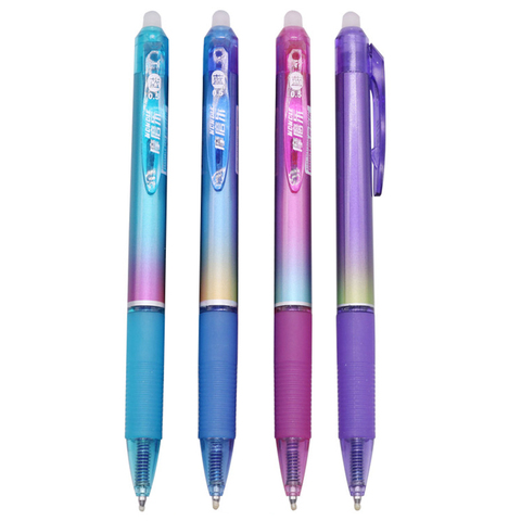 4 pcs Erasable ballpoint pen Press the magic erasable pen 0.5mm bullet tip Student office writing gift pen School stationery ► Photo 1/6