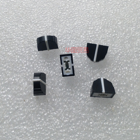 10pcs black DBX2231 equalizer fader cap / 11MMX9MM hole 4MM potentiometer fader knob cap ► Photo 1/2